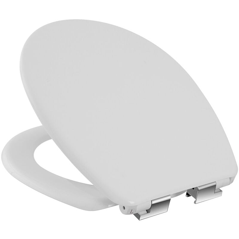 foto del prodotto sedile wc universale chiusura soft close bianco in polipropilene