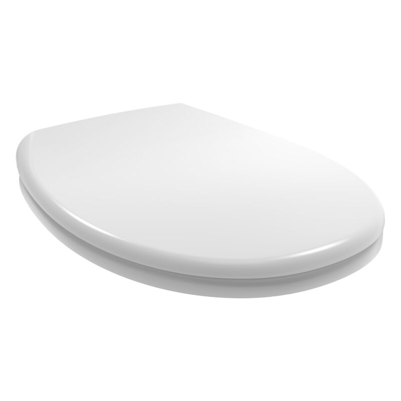 foto del prodotto sedile wc universale in termoindurente bianco lucido