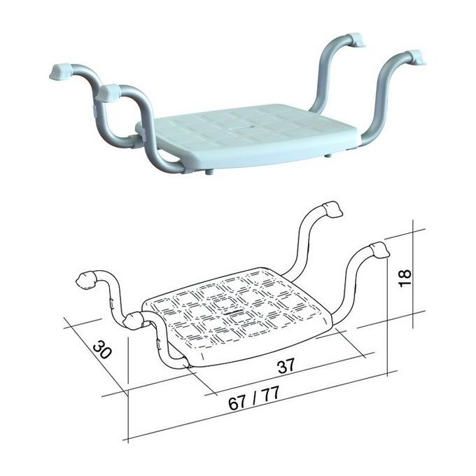 foto del prodotto sedili da vasca regolabile
