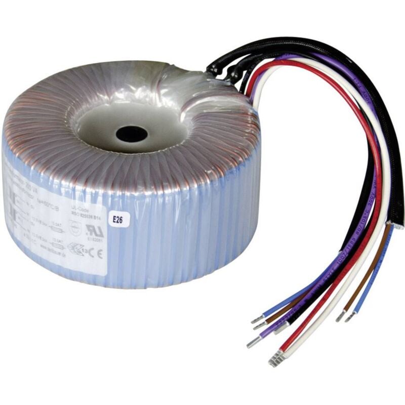 foto del prodotto sedlbauer 825046 trasformatore toroidale 2 x 115 v 2 x 18 v ac 250 va 6.95 a