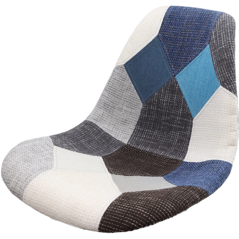foto del prodotto seduta di ricambio patchwork in tessuto a fantasia colorata assortita
