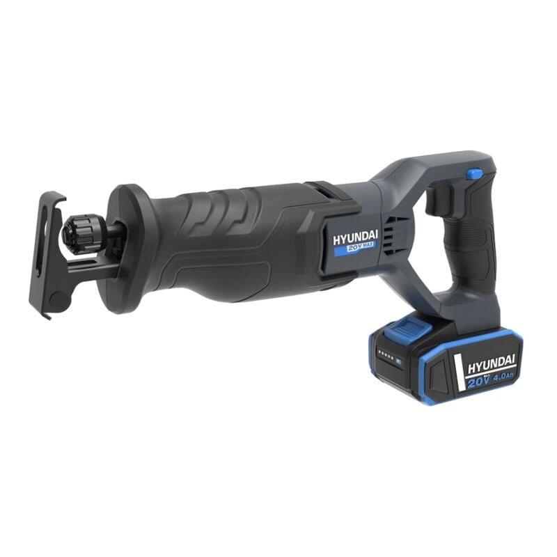 foto del prodotto sega a gattuccio a batteria hyundai taglio 100 mm 20v, solo corpo macchina cod. 25882