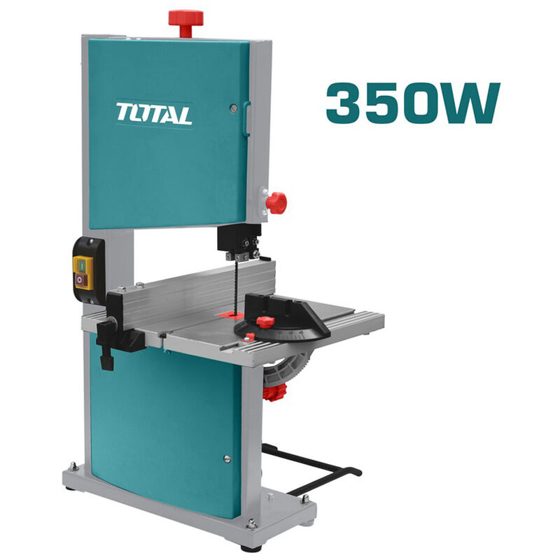 foto del prodotto sega a nastro da 350w con piano lavoro 0 45 , profondit taglio 80mm e larhezza taglio 230mm total ts730301
