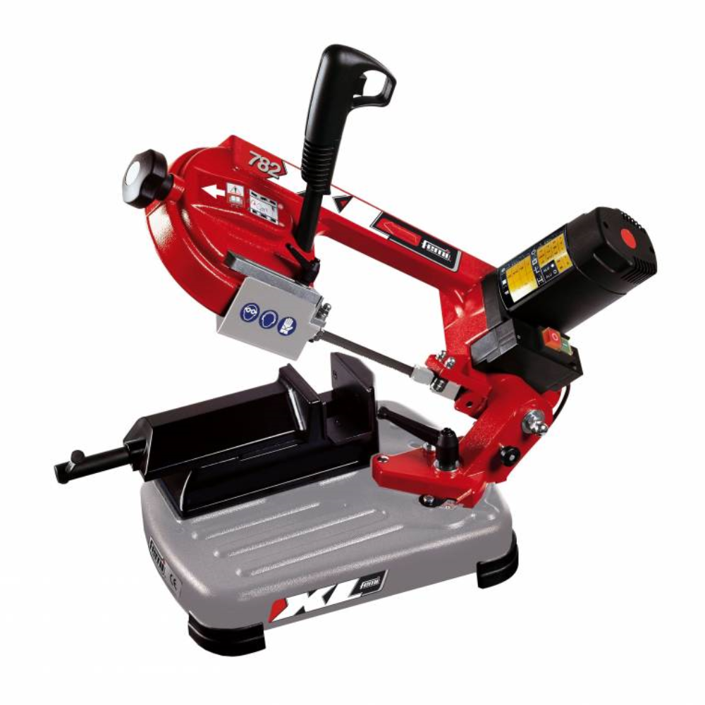 foto del prodotto sega a nastro segatrice portatile taglio ferro lama 105mm 950w 782 xl femi
