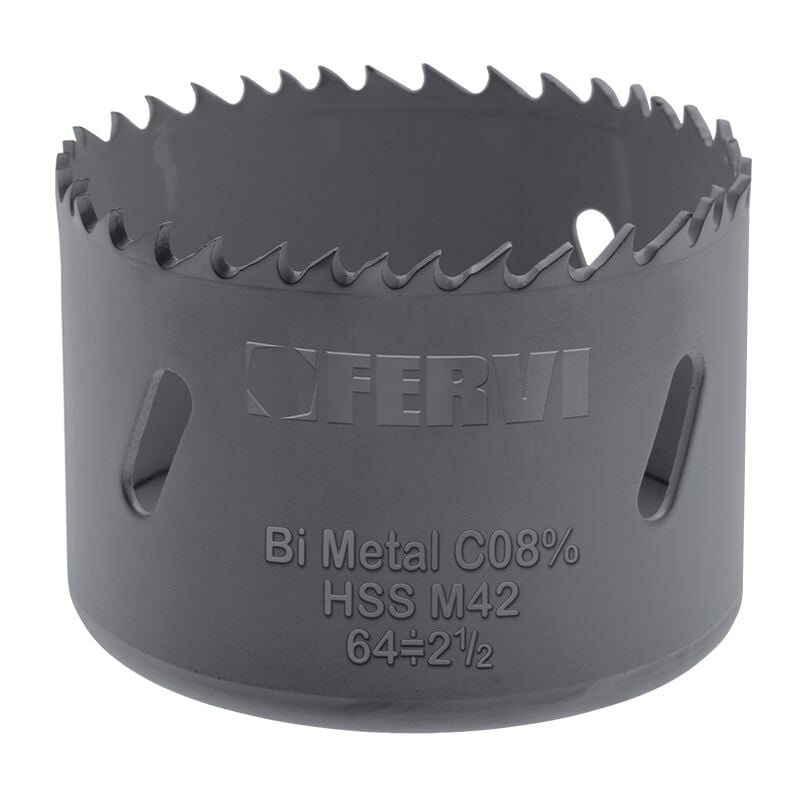 foto del prodotto sega a tazza bimetallica cobalto per metallo 27 mm fervi 0278 027