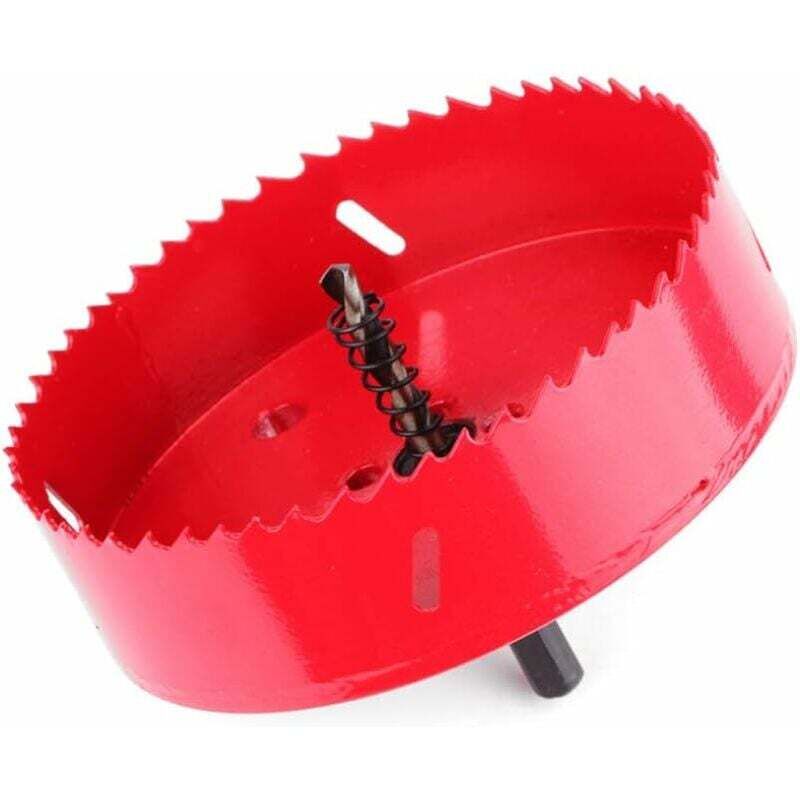 foto del prodotto sega a tazza bimetallica m42 da 110 mm, seghe a tazza per legno, alluminio, legno, plastica, tubi, kit di punte per trapano in metallo