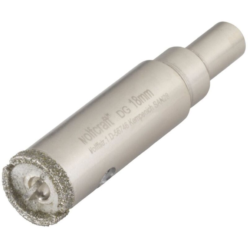 foto del prodotto sega a tazza diamantata ceramic con punta di centraggio e codolo i 5930000 i per l installazione di sanitari e di materiale elettrico su piastrelle
