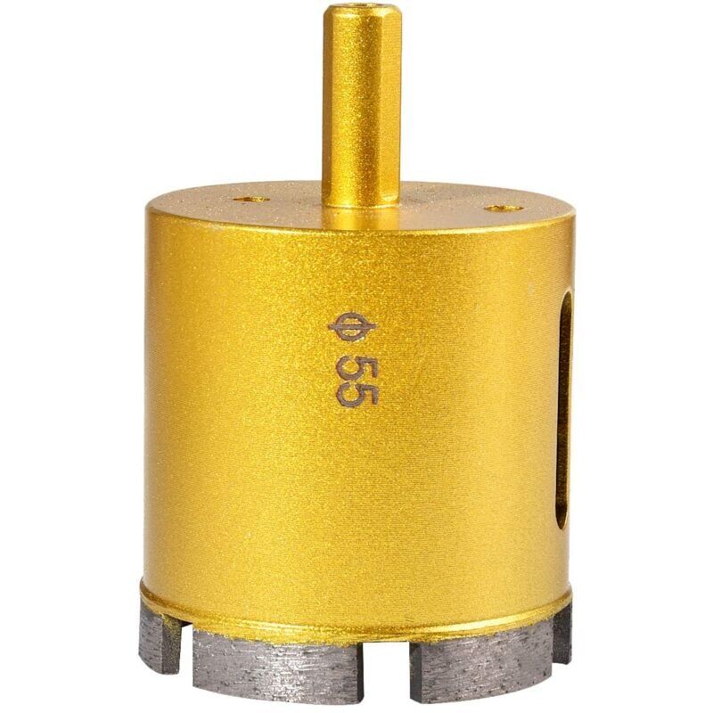 foto del prodotto sega a tazza diamantata da 55 mm, punta per trapano a carotaggio per vetro, porcellana, marmo, ceramica, porcellana, piastrelle, marmo, granito
