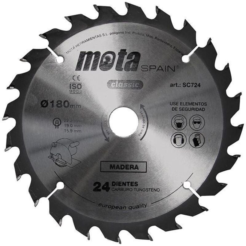 foto del prodotto sega circolare 180mm 7 1-4 24 dtes c lp18 sc724p