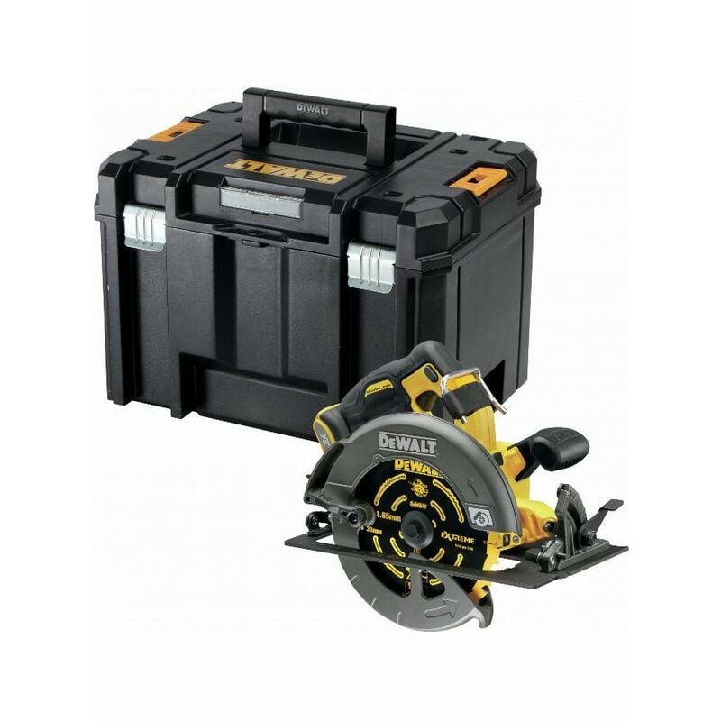 foto del prodotto sega circolare 2.0 xr flexvolt 54v 2ah agli ioni di litio brushless dewalt 190 mm senza batteria valigetta tstak dcs578nt xj