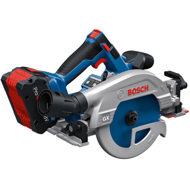 foto del prodotto sega circolare a batteria bosch gks 18v 57 2 gx senza batteria e caricabatterie in l boxx