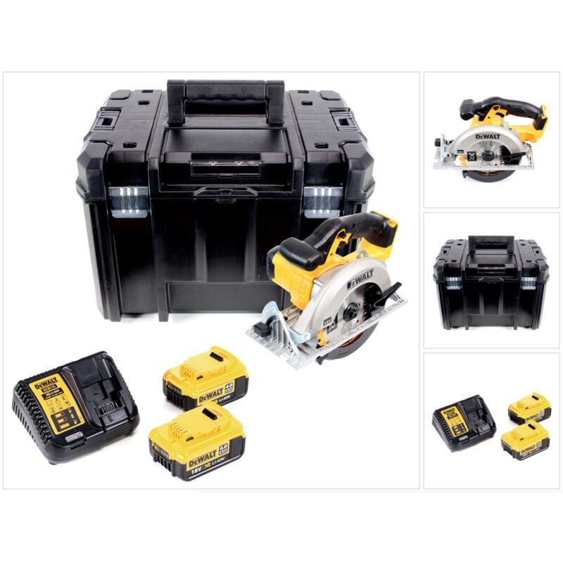 foto del prodotto sega circolare a batteria dewalt dcs 391 m2 18v 165 mm 2x batteria 4,0ah caricatore lama tstak