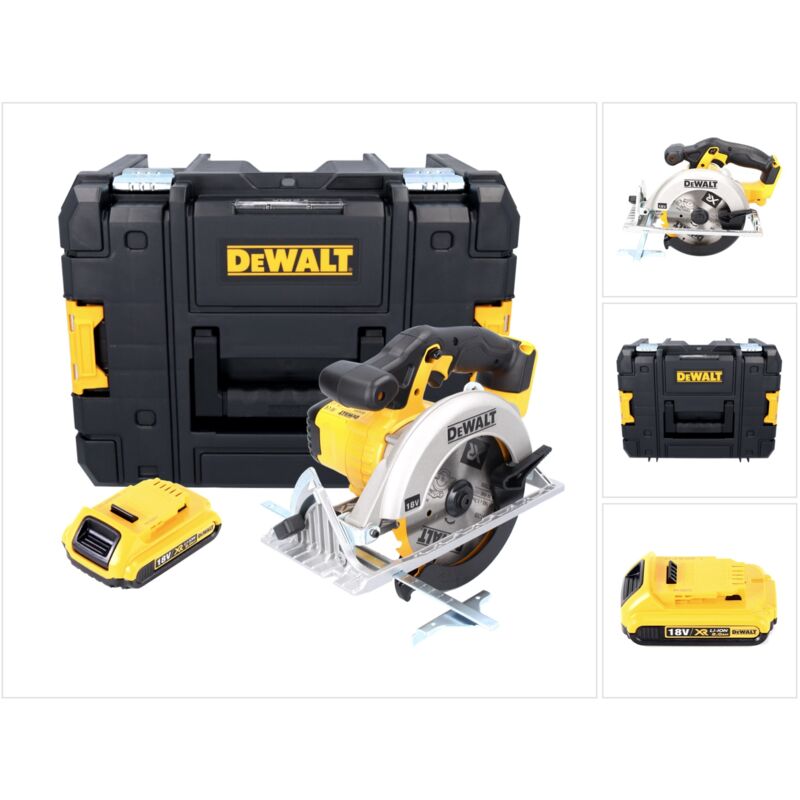 foto del prodotto sega circolare a batteria dewalt dcs 391 nt 18 v 165 mm 1x batteria ricaricabile 2,0 ah tstak senza caricabatterie