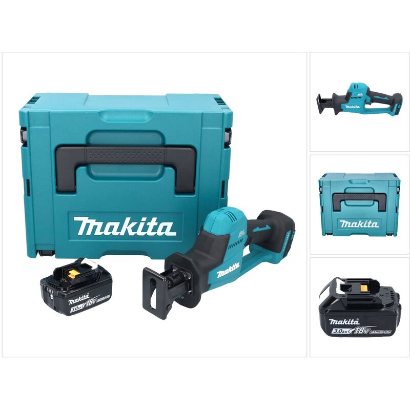 foto del prodotto sega circolare a batteria makita djr189f1 18v brushless 1x batteria 3,0 ah valigetta makpac senza caricabatterie