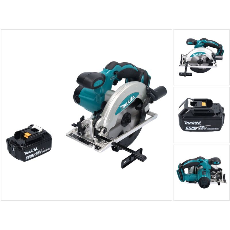 foto del prodotto sega circolare a batteria makita dss 610 f1 18 v 165 mm 1x batteria 3,0 ah senza caricabatterie