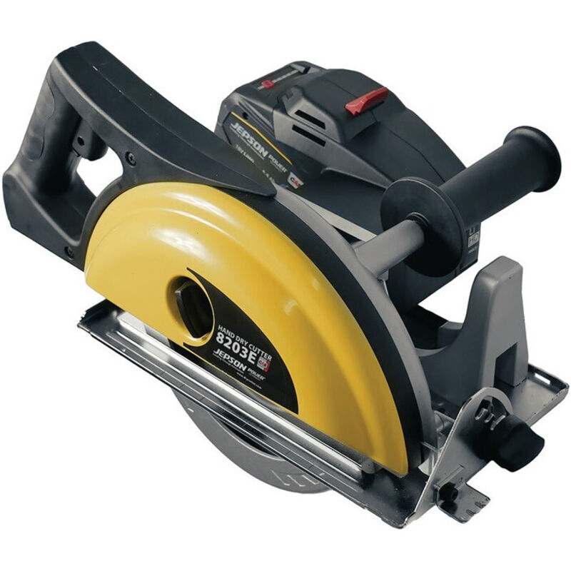 foto del prodotto sega circolare a batteria per metalli jepson hdc 8203e, 2x 5,5 ah li-hd e caricabatterie in valigetta