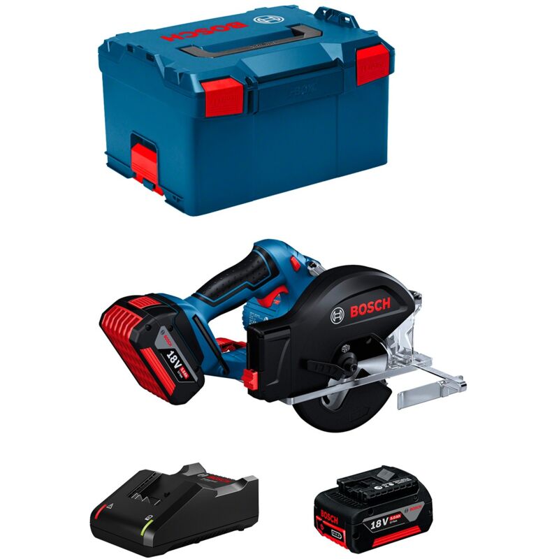 foto del prodotto sega circolare bosch gkm 18v 50 2 x 5,0 ah gal18v 40 l boxx 238 