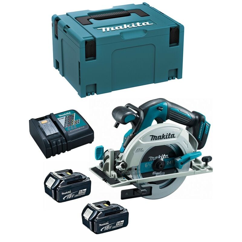 foto del prodotto sega circolare makita dhs680rtj 2 x 5,0 ah dc18rc makpac 3 