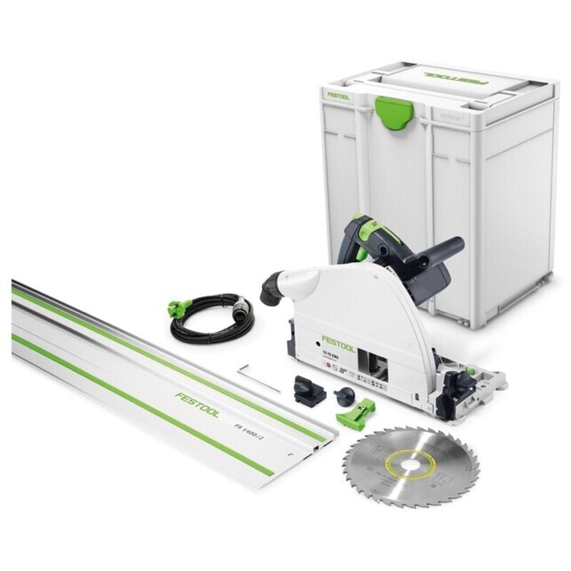 foto del prodotto sega circolare ts 75 ebq-plus-fs - 1600w 210 mm festool con guida fs 1400 2 lama universale per legno - 576115