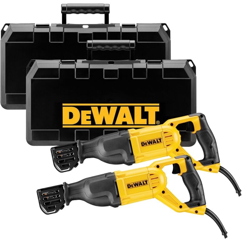 foto del prodotto sega dewalt da 1.100 watt dwe305pkxl confezione da 2 pezzi in valigetta da trasporto