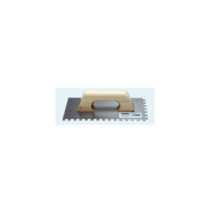 foto del prodotto sega piatta dentata in acciaio 300x150x0,6 mm con manico in legno 353150d