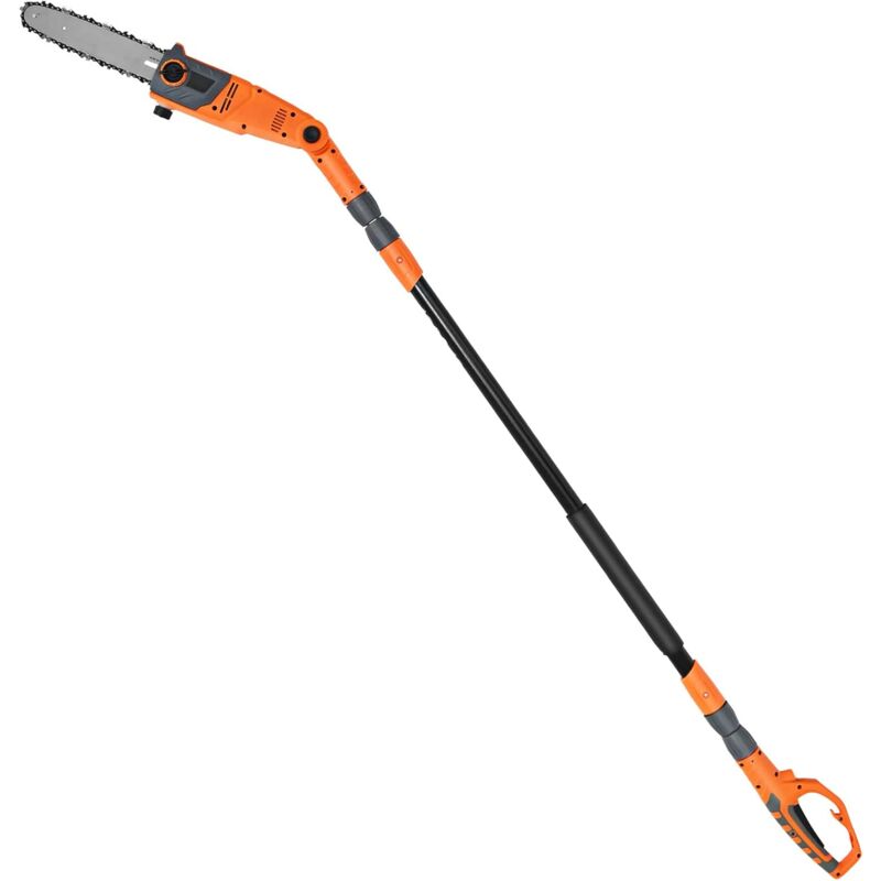 foto del prodotto sega potatrice elettrica 750 w, lunghezza regolabile 212 286 cm con asta di prolunga telescopica, velocit 10,8 m s con testina 10 pollici gire vole
