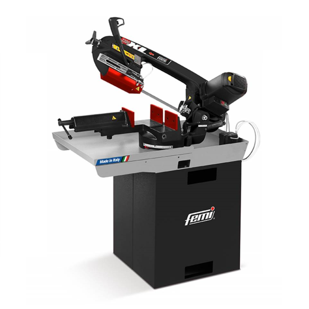 foto del prodotto sega segatrice a nastro con basamento insustriale lama 2140mm 2200 xl femi