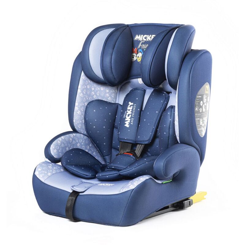 foto del prodotto seggiolino auto bambini disney mickey mouse, senza bpa, con sistema isofix e sips, lavabile e riutilizzabile