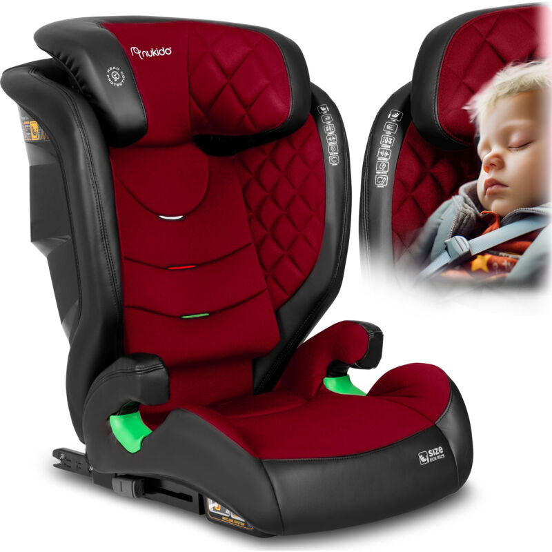 foto del prodotto seggiolino auto nukido louis nero e rosso 15 36 kg isofix