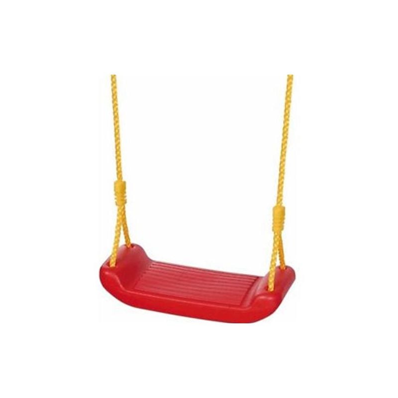 foto del prodotto seggiolino seduta altalena bimbi semplice pvc papillon con ganci e corda bambino rosso