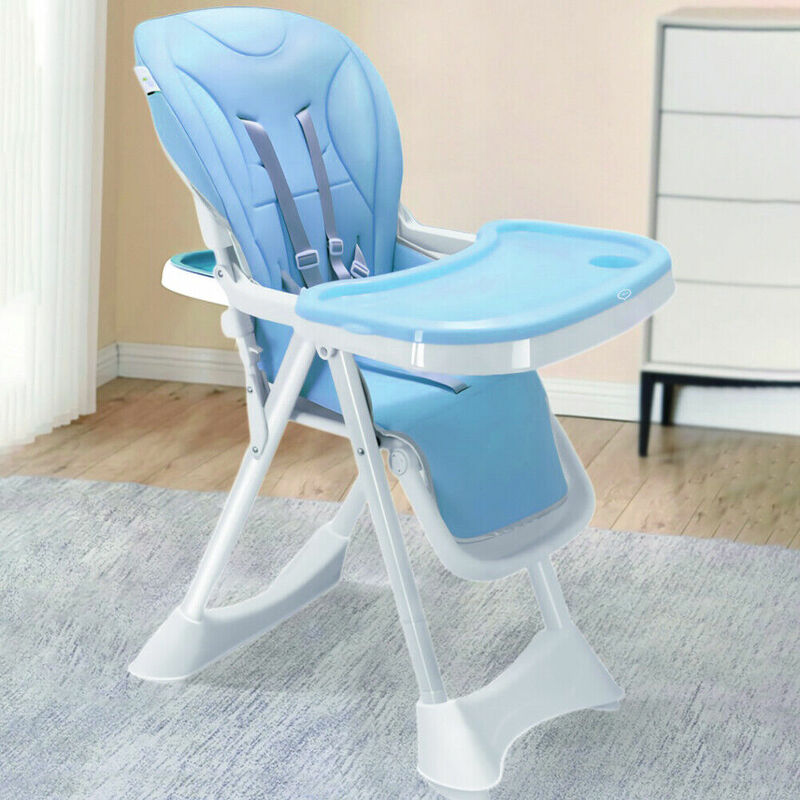 foto del prodotto seggiolone pappa wizy happy 0 36 mesi chiusura salvaspazio e altezza regolabile celeste
