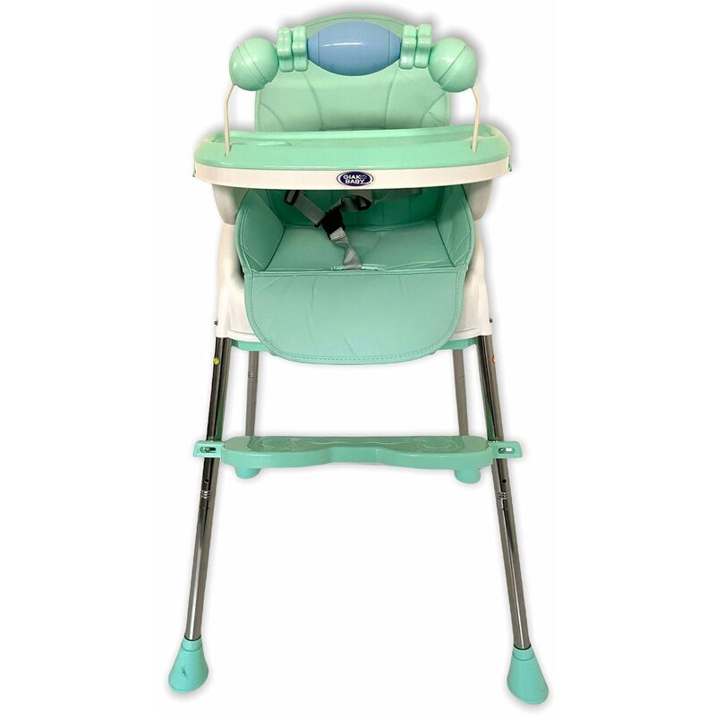 foto del prodotto seggiolone per bambini 4 in 1 pappa e gioco verde
