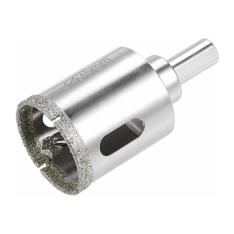 foto del prodotto seghe a tazza diamantate punta per sega a tazza per vetro con punta pilota centrale per vetro, piastrelle di ceramica 35 mm