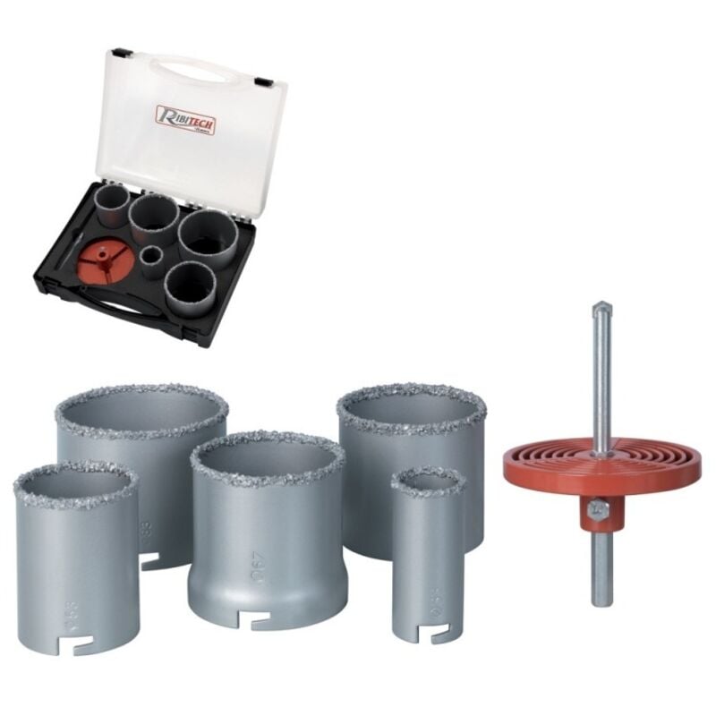 foto del prodotto seghe a tazza diamantate ribimex set da 5 pz