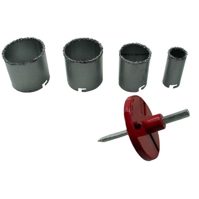 foto del prodotto seghe a tazza in tungsteno 4 pezzi argento 33-73mm