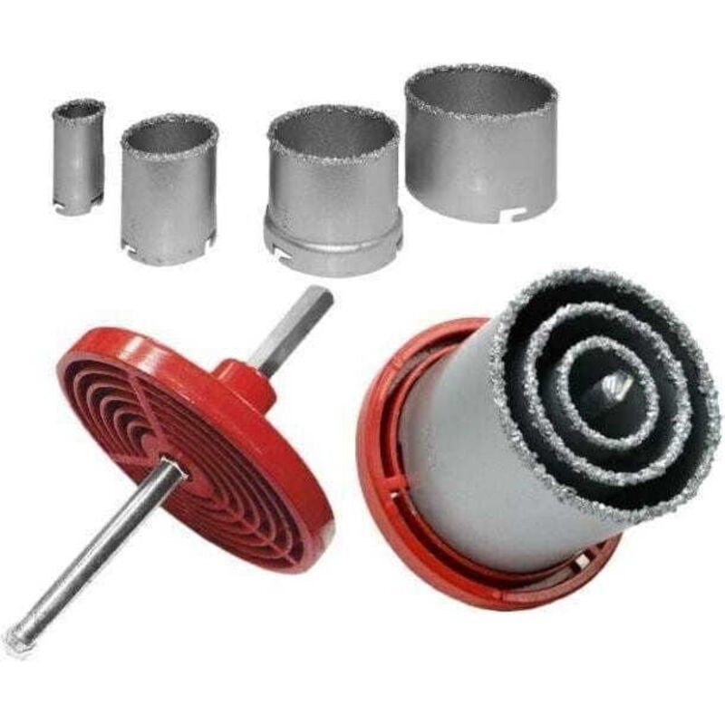 foto del prodotto seghe a tazza in tungsteno awtools 33 53 68 83mm set 6 pz.