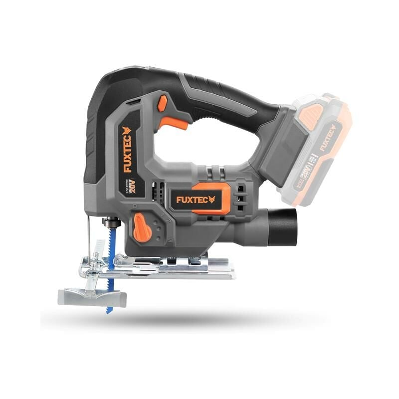 foto del prodotto seghetto alternativo a batteria fuxtec 20v fx-e1js20 senza batteria, senza caricabatteria