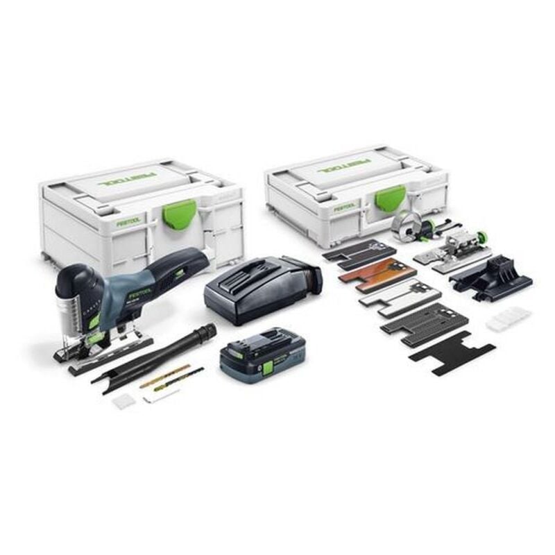 foto del prodotto seghetto alternativo a batteria psc 420 hpc 4,0 ebi set carvex 576523 festool