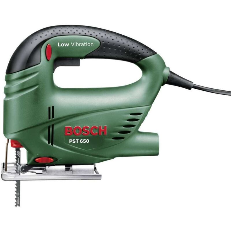 foto del prodotto seghetto alternativo bosch 500w pst 650 lama e valigetta