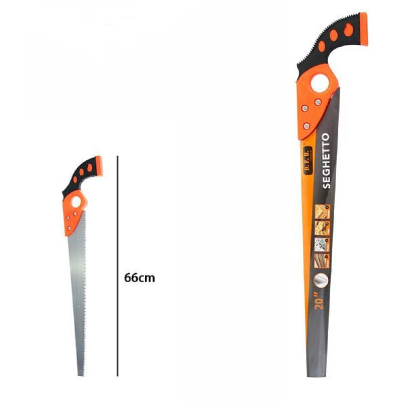 foto del prodotto seghetto sega segaccio 20 66cm acciaio per potatura giardino giardinaggio 07970 trade shop traesio