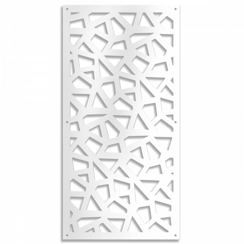 foto del prodotto segmenti pannello in pvc traforato parasole colore bianco misura 47x94 cm