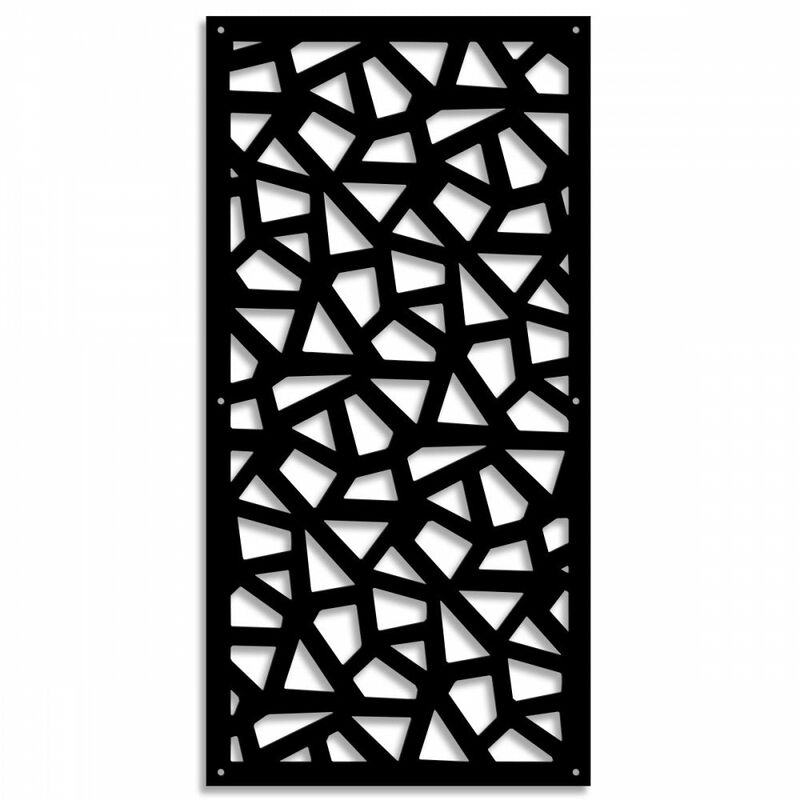 foto del prodotto segmenti pannello in pvc traforato parasole misura 47x94 cm colore nero