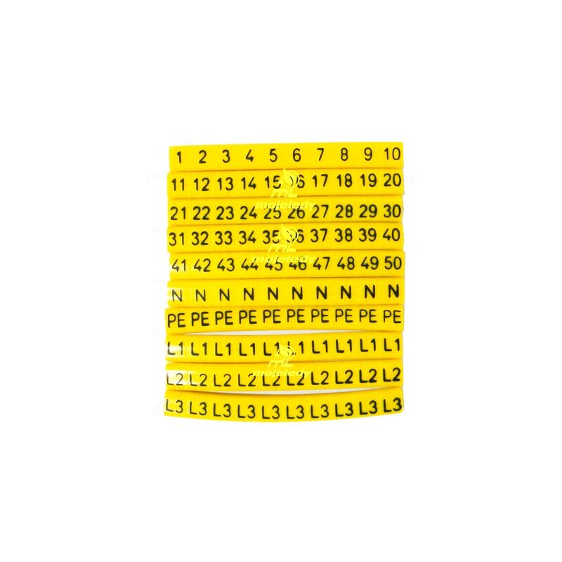 foto del prodotto segnacavo oz-0 1-50 l1 l2 l3 n pe 100 pz