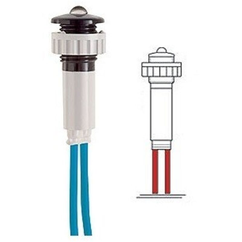 foto del prodotto segnalatore led 10mm cavo g 24v bianco wimex cod. 4028140 