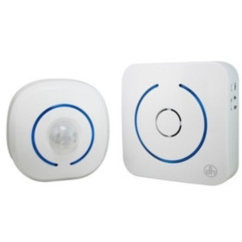 foto del prodotto segnalatore visitatore wireless a batteria con sensore ir portata 60 metri 85db electrodh 50.624 1