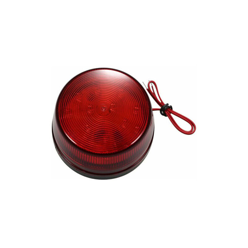 foto del prodotto segnale stroboscopico di allarme cablato led luce di avvertimento di sicurezza impermeabile lampeggiante 12v 120ma sicurezza sicura per sistema di