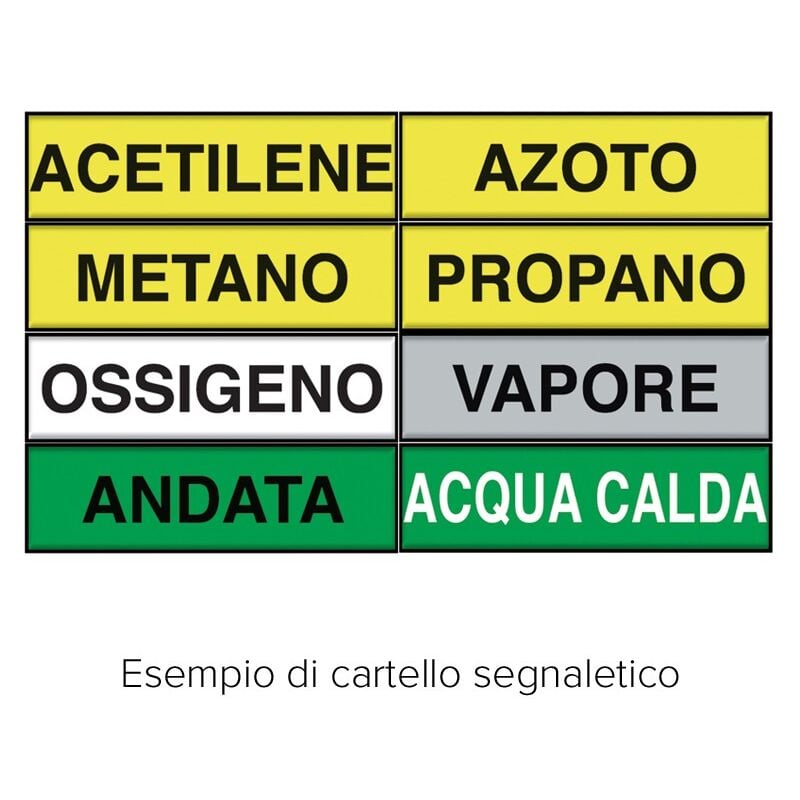 foto del prodotto segnaletica adesiva 290x30cm acqua calda