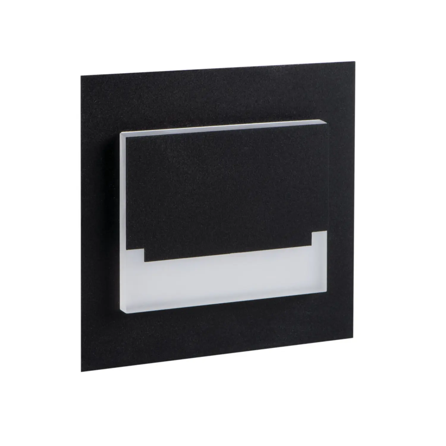 foto del prodotto segnapasso a led sabik nero bianco naturale 0,80 watt quadrato