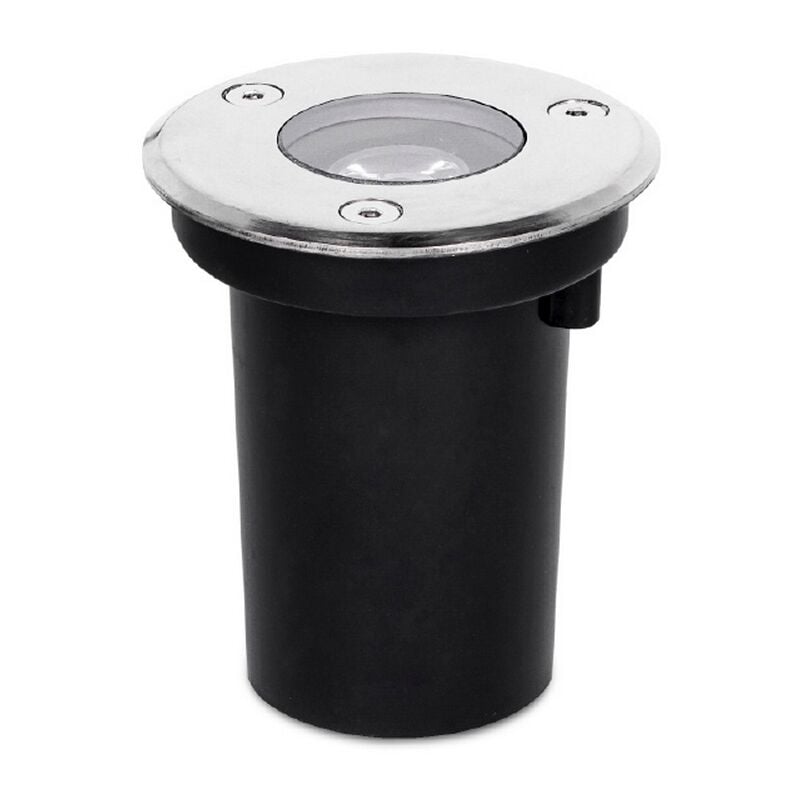 foto del prodotto segnapasso carrabile led 1w da incasso rotondo argento satinato ip65 bianco neutro 4000k wisdom