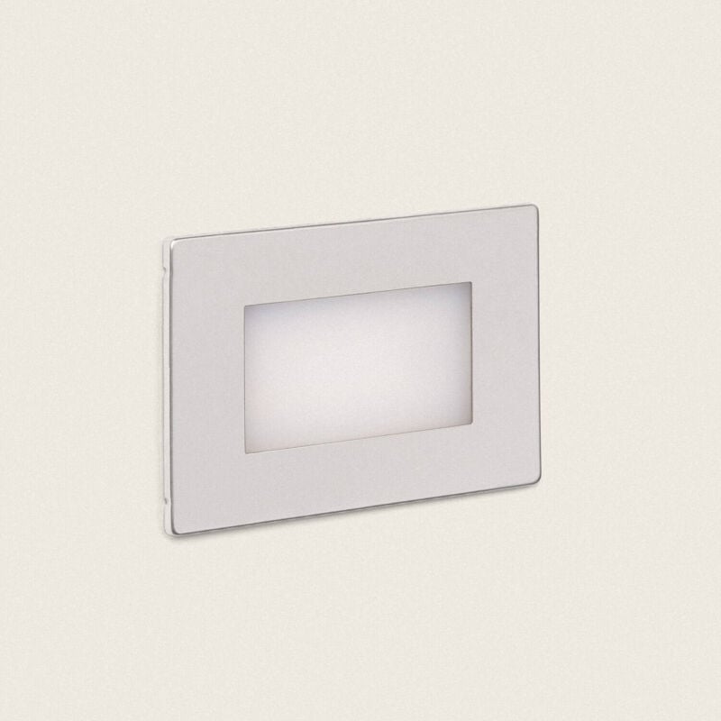 foto del prodotto segnapasso da esterni led 3w da incasso a parete adal argento